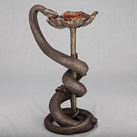Подсвечник "Змея на маке", 24 см (75823A4) Veronese