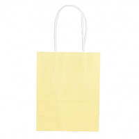 Бумажный крафтовый подарочный пакет Желтый 15х12х6 см упаковка 12 шт Elisey(18926-012)