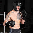 Боксерський шолом Phantom APEX Open Face Head Protection Black (капа в подарунок), фото 5