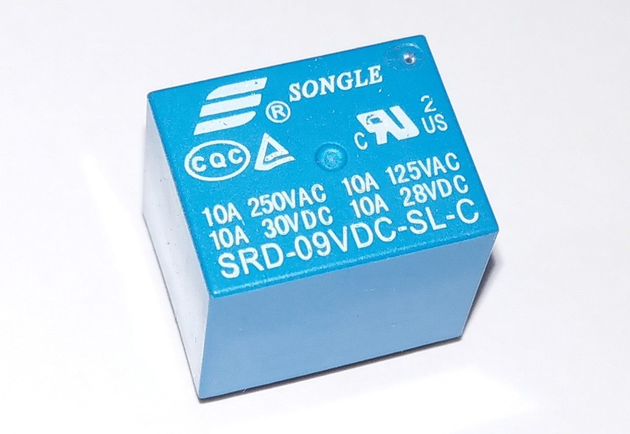 SRD-09VDC-SL-C реле 10А 250В 9VDC