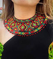 Прикраса на шию Силянка з бісеру широка (01201)