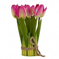 Букет тюльпанов, розовый, 18 см (8921-013) Elisey