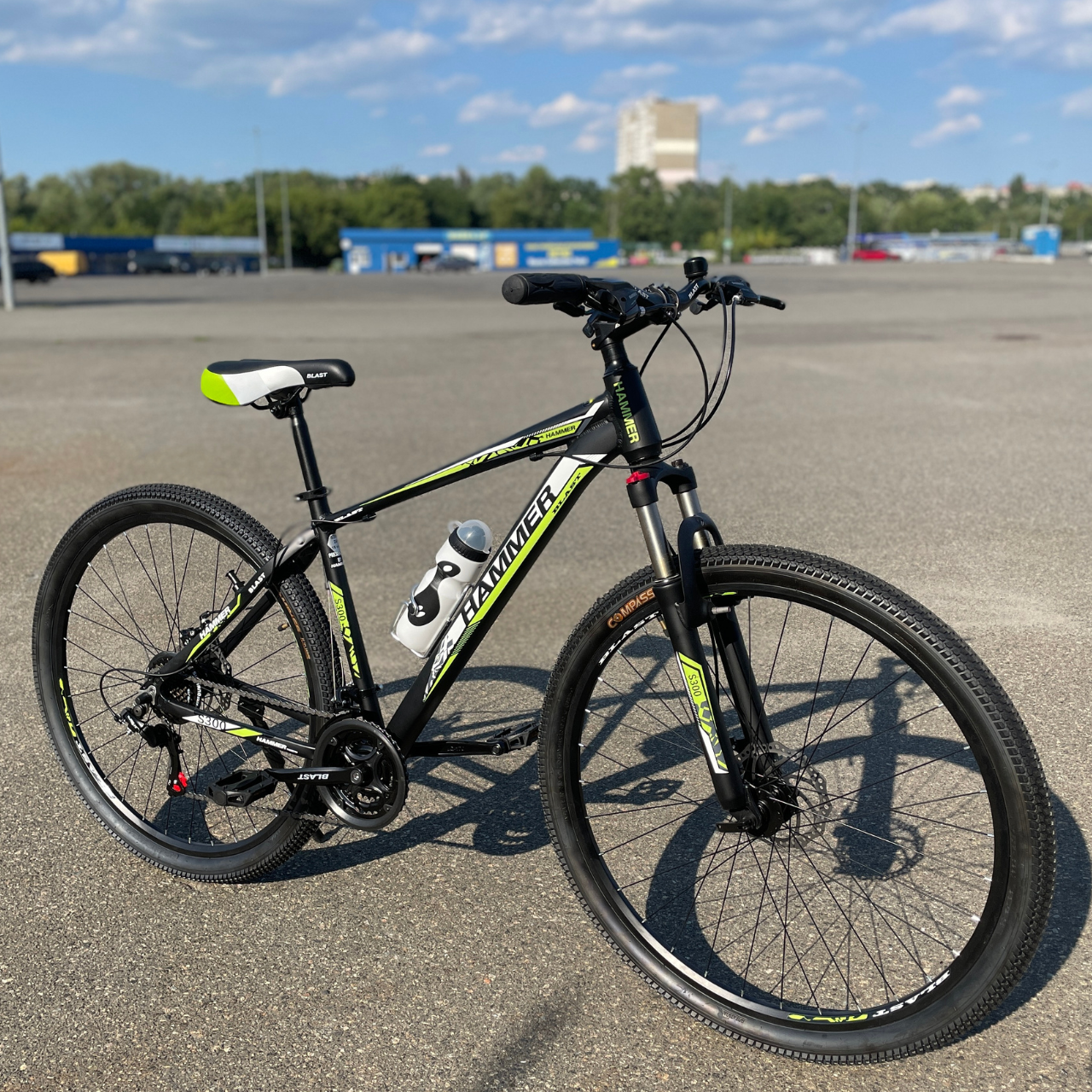 Велосипед HAMMER Blast S300 29 дюймів Рама 18 Чорно-червоний/спортивний гірський алюмінієвий