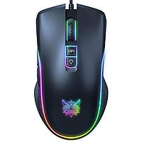 Ігрова комп'ютерна миша дротова ONIKUMA CW908 RGB підсвітка, чорна
