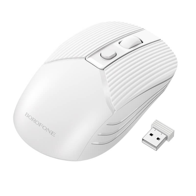 Миша бездротова Borofone BG5 2.4G business wireless mouse, 800-1600dpi white