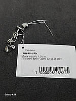 Шикарні жіночі Срібні сережки Rh(покриті родієм), фото 6