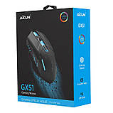 Ігрова миша Aikun Apparition Optical Gaming Mouse Backlight GX51, 1000-3200DPI, чорний, фото 3
