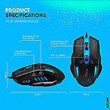 Ігрова миша Aikun Apparition Optical Gaming Mouse Backlight GX51, 1000-3200DPI, чорний, фото 4