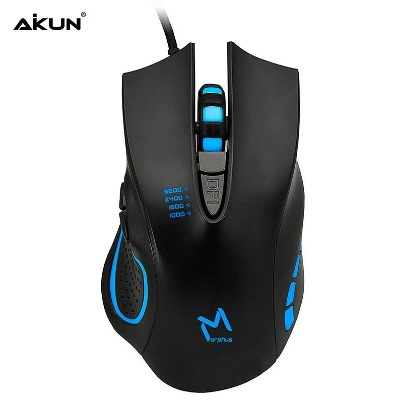 Ігрова миша Aikun Apparition Optical Gaming Mouse Backlight GX53, 1000-3200DPI, чорний