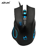 Игровая мышь Aikun Apparition Optical Gaming Mouse Backlight GX53, 1000-3200DPI, черный
