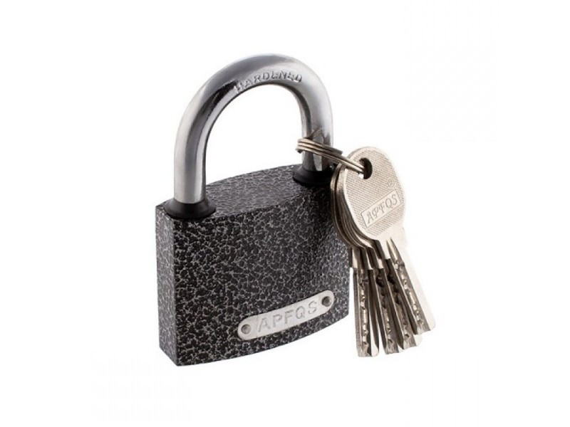Замок навісний 75 мм механічний APFQS, замок 75мм підвісний, фото 1