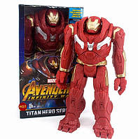 Коллекционная игрушка Мстители Marvel Avengers с подсветкой и звуком Интерактивный супергерой Халкбастер
