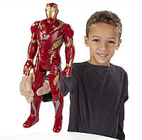 Коллекционная игрушка Мстители Marvel Avengers с подсветкой и звуком Железный человек