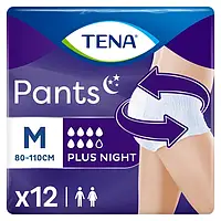 Труси-підгузки для дорослих Tena Pants Plus Night нічні розмір Medium 12 шт.