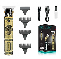 Бритва триммер мужской беспроводной для бороды акумуляторная машинка для стрижки волос беспроводная VGR V-085