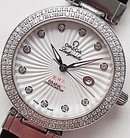 Годинник жіночий Deville Ladymatic silver.карт. ААА