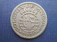 Монета 50 сентаво Колония Ангола Португальская 1950