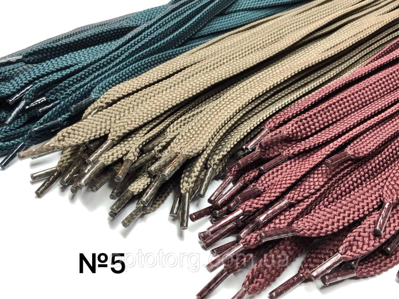 Шнурки плоскі мікс №5 70см 7мм Kiwi