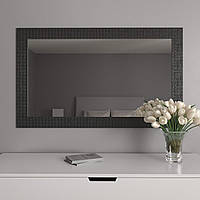 Зеркало в черной багетной раме 76х126 настенное Black Mirror для салона красоты