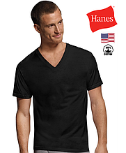 Футболки Hanes ComfortSoft (c V-подібна горловина)/100% бавовна