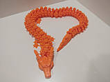 46 см. Рухома іграшка колючий дракон. (Різні кольори). 3D-друк безпечним органічним пластиком, фото 2