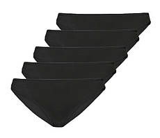 Жіночі трусики сліпи (мініслипи / minislips) Esmara комплект з 5 штук, чорні, розміри S-L