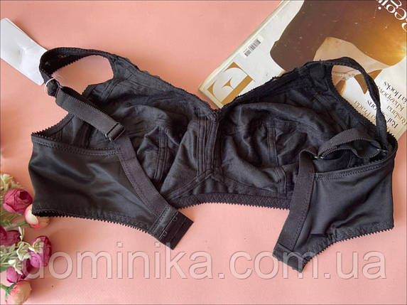 85F Чорний бюстгальтер великого розміру без поролону на чашку F без кісточок, фото 2