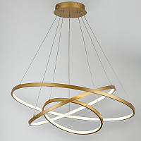 Світлодіодна люстра підвісна 95 Вт, денного світла 40000К , F+LIGHT (Золото)