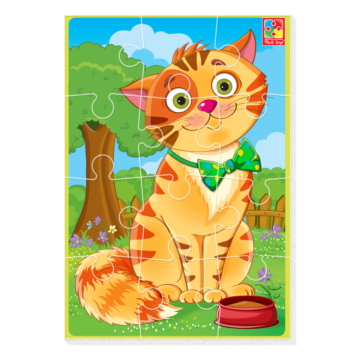 Гра розвиваюча Vladi Toys м'які пазли А5 Малюк зможе "Кіт" (Укр) (VT1103-91), фото 1