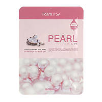 Тканевая маска с экстрактом жемчуга Farmstay Visible Difference Mask Sheet Pearl