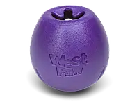 Игрушка для собак West Paw Rumbl Large Eggplant, для лакомств, фиолетовая, 10 см