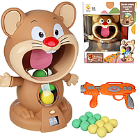 Интерактивная игра для детей тир "Мышонок" Joy Acousto-Optic Hamster 1970A / Игровой набор для детей