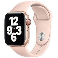 Силіконовий ремінець для Apple Watch Sport Band 42 / 44 / 45 / 49 (S/M & M/L) 3pcs (Рожевий / Pink Sand) 34825