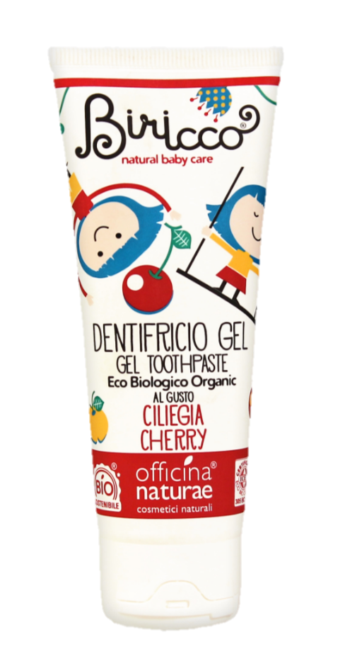 Дитяча органічна зубна паста Officina Naturae з вишневим смаком 75 мл