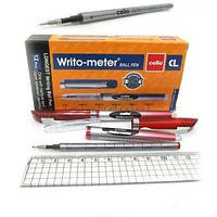Ручка масляна CL Writo-meter 10км, 0.5мм, червона, арт.CL-8048-RD