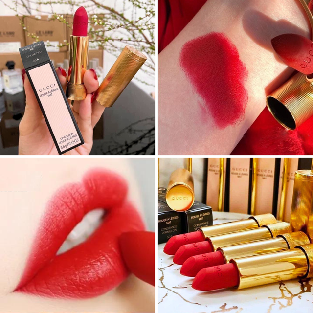 Gucci Rouge À Lèvres Mat Lipstick 25* Goldie Red