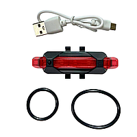 Фара задня червона AQY-093 тип заряджання USB AG-11