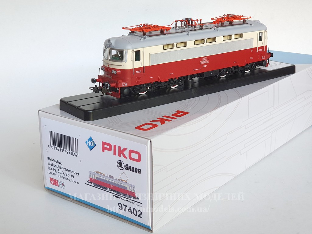Звукова модель электровоза серии BR S499.02 «Laminátka» CSD, VI эпоха, масштаба H0 1:87 PIKO 97402