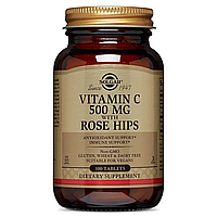 Витамин С с шиповником, Vitamin C, Solgar, 500 мг, 100 таблеток
