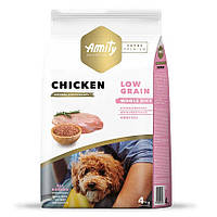 Amity Super Premium Low Grain Chicken Adult Сухой корм с курицей для взрослых собак различных пород 4 кг