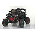 Дитячий електромобіль Buggy 4WD (чорний колір) + кондиціонер, пульт дистанційного керування 2,4G, фото 8
