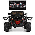 Дитячий електромобіль Buggy 4WD (чорний колір) + кондиціонер, пульт дистанційного керування 2,4G, фото 5