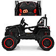 Дитячий електромобіль Buggy 4WD (чорний колір) + кондиціонер, пульт дистанційного керування 2,4G, фото 6