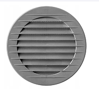 Решетка вентиляционная круглая пластиковая AirRoxy AOzS 125 grey диаметр 125 мм серая 02-227