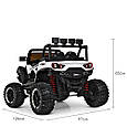Дитячий електромобіль Buggy 4WD (білий колір) + кондиціонер, пульт дистанційного керування 2,4G, фото 8