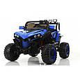 Дитячий електромобіль Buggy 4WD (синій колір) + кондиціонер, пульт дистанційного керування 2,4G, фото 8