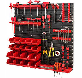 Панель для інструментів Kistenderg розміром 78 * 78 см з 18 контейнерами.