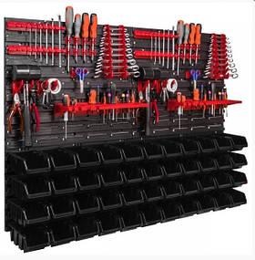 Панель для інструментів розміром 115,0*78,0 см в комплекті з 44 контейнерами Kistenberg.