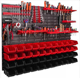 Панель для інструментів розміром 115,0*78,0 см в комплекті з 44 контейнерами Kistenberg.