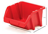 Набір контейнерів Kistenberg Bineer Short 214 x 198 x 133, червоний, 6 штук., фото 2
